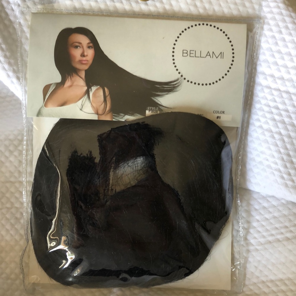 JET BLACK FAUX PONYTAIL